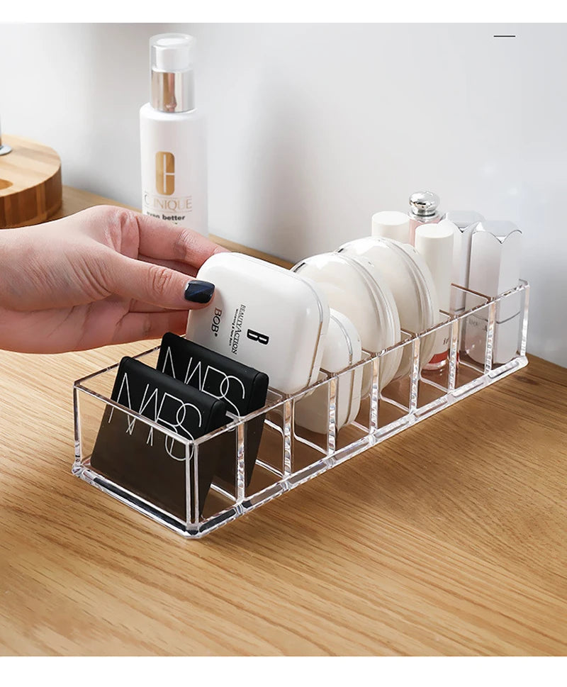 Organisateur Cosmétiques Acrylique Transparent – Boîte de Rangement Maquillage & Bijoux pour Bureau