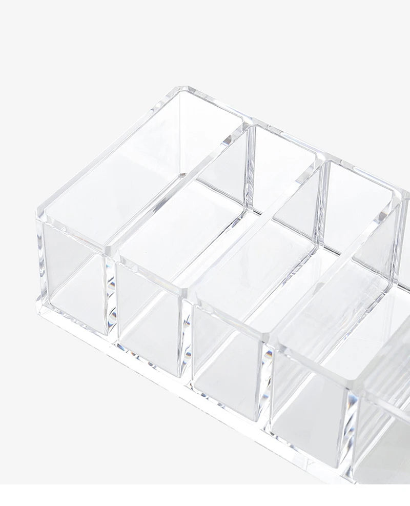 Organisateur Cosmétiques Acrylique Transparent – Boîte de Rangement Maquillage & Bijoux pour Bureau