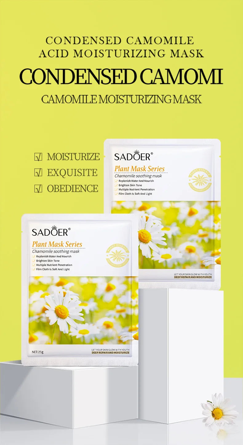 Masque Visage Plantes Naturelles – Lot de 8 Pièces Hydratant & Éclat