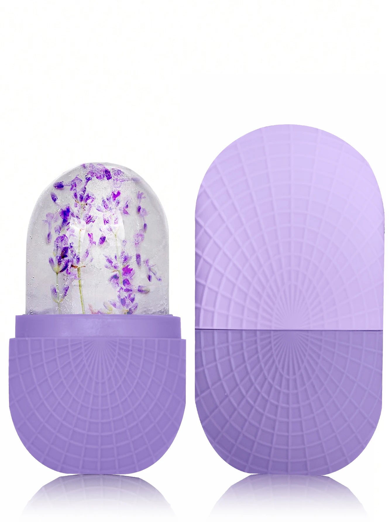 Rouleau de Glace Visage & Yeux – Massage Facial Silicone Réutilisable Anti-Fuites