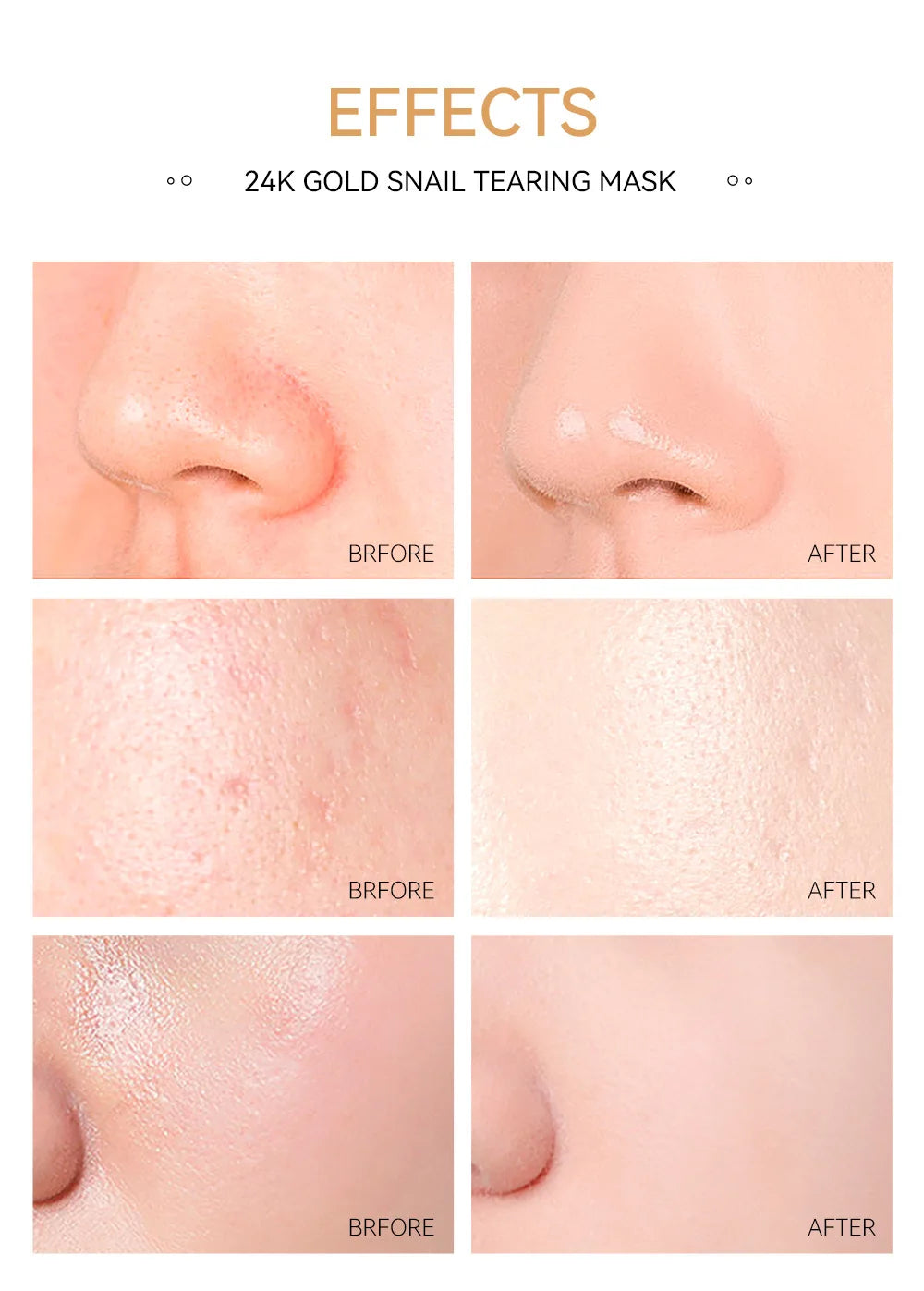 Masque Peeling Or 24K Sakura LAIKOU – Exfoliant & Éclat du Teint