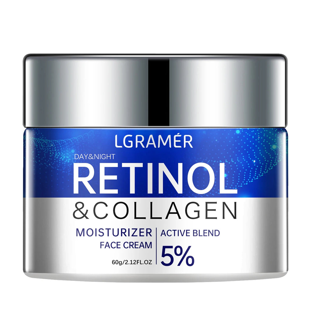Crème Visage Rétinol LGRAMER – Anti-rides, Raffermissante & Éclat 30g/60g