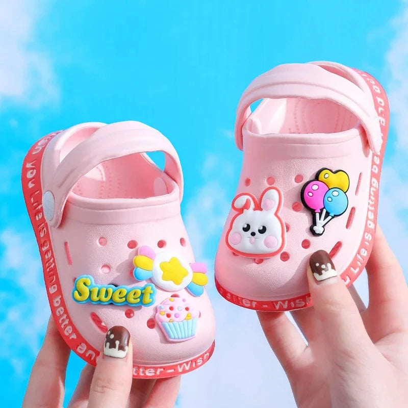 Sandales Enfant Été Cartoon – Chaussons Souples Talon Plat pour Garçons & Filles