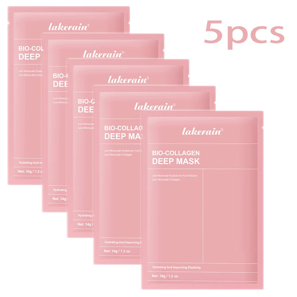 Masque Visage Bio-Collagène Profond – Soin Raffermissant & Hydratant 12 Pièces