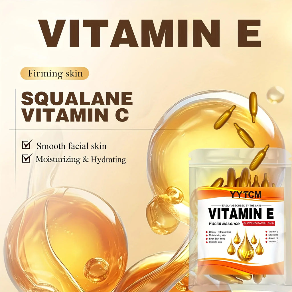 Capsules Essence Vitamine E – Hydratation Profonde & Anti-âge Visage & Corps