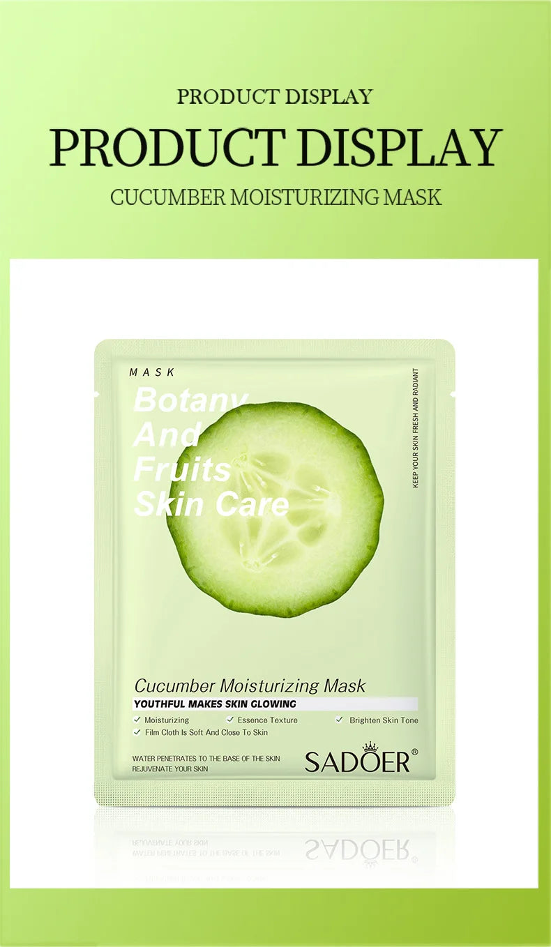 Masque Visage Plantes Naturelles – Lot de 8 Pièces Hydratant & Éclat