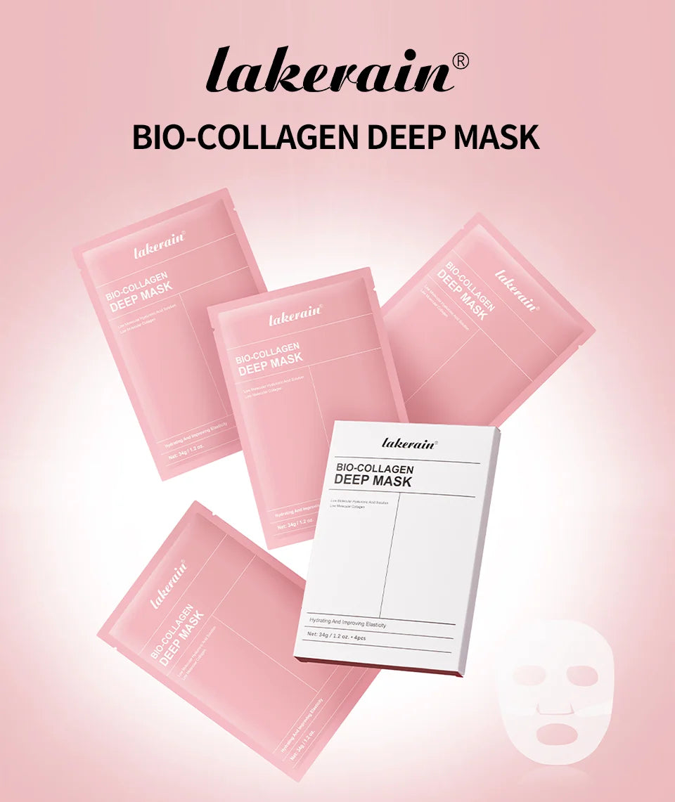 Masque Visage Bio-Collagène Profond – Soin Raffermissant & Hydratant 12 Pièces