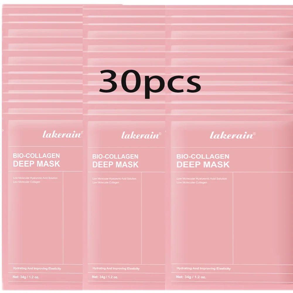 Masque Visage Bio-Collagène Profond – Soin Raffermissant & Hydratant 12 Pièces