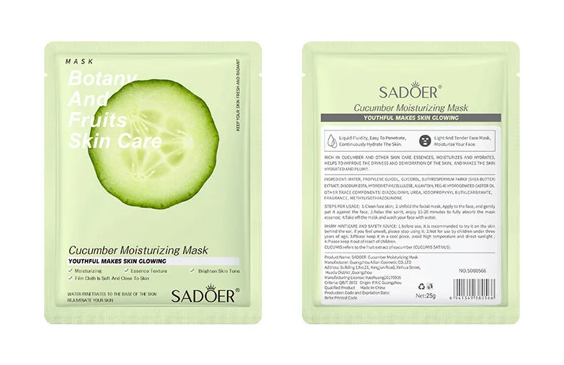 Masque Visage Plantes Naturelles – Lot de 8 Pièces Hydratant & Éclat