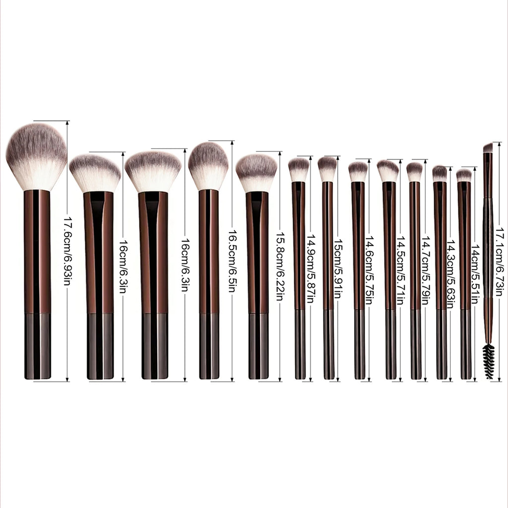 Set 13 Pinceaux Maquillage Professionnel – Fond de Teint, Fard, Blush & Correcteur