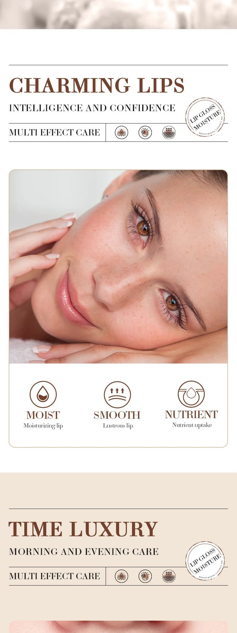 Baume à Lèvres Noix de Coco SADOER – Hydratation Longue Durée Homme & Femme
