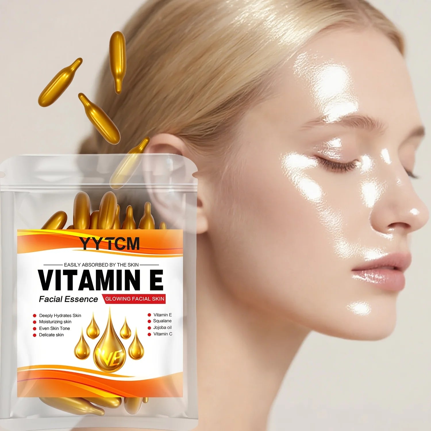 Capsules Essence Vitamine E – Hydratation Profonde & Anti-âge Visage & Corps