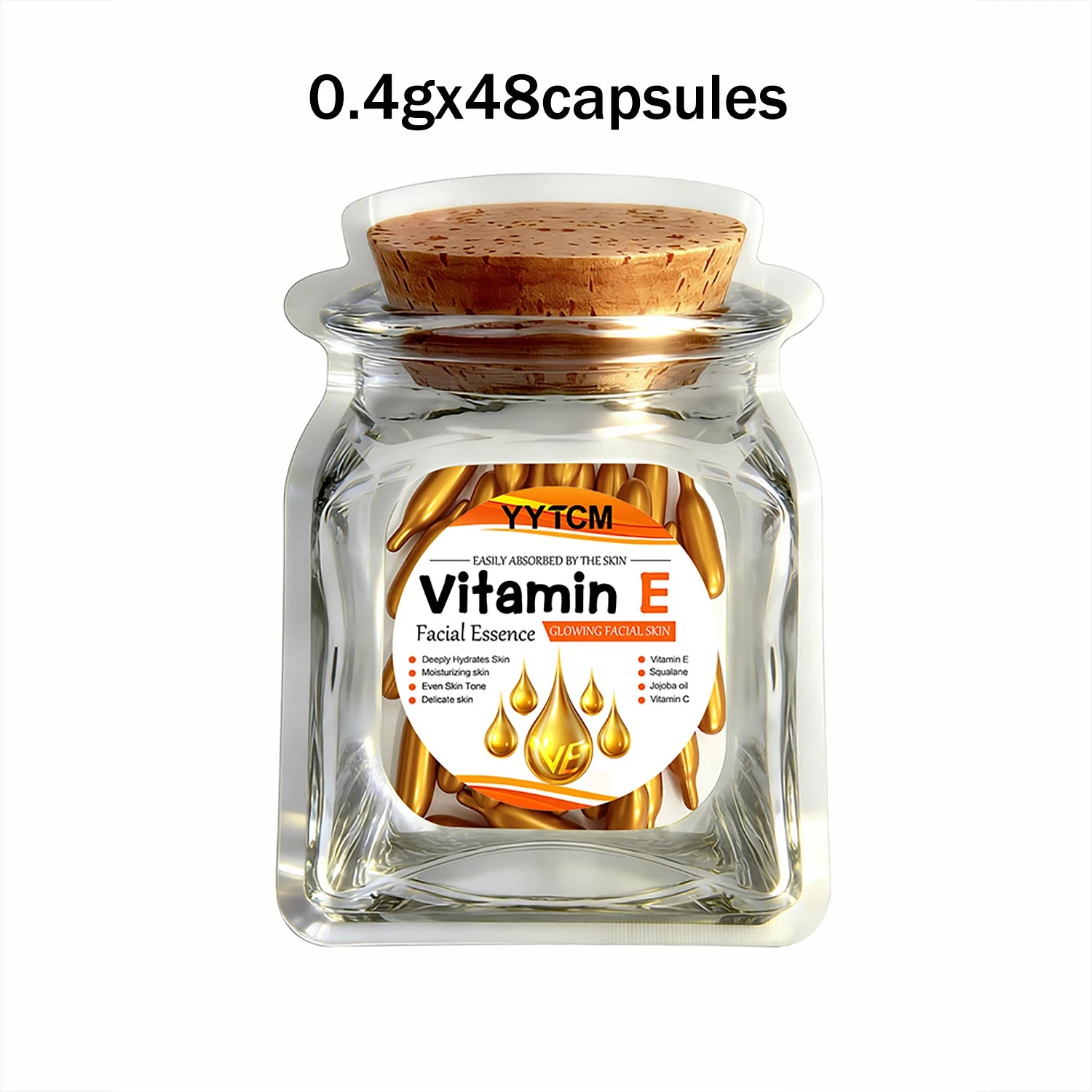 Capsules Essence Vitamine E – Hydratation Profonde & Anti-âge Visage & Corps
