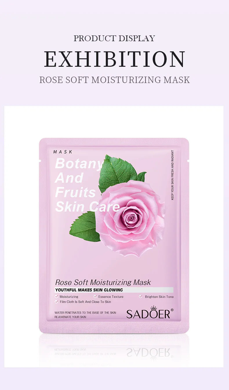Masque Visage Plantes Naturelles – Lot de 8 Pièces Hydratant & Éclat