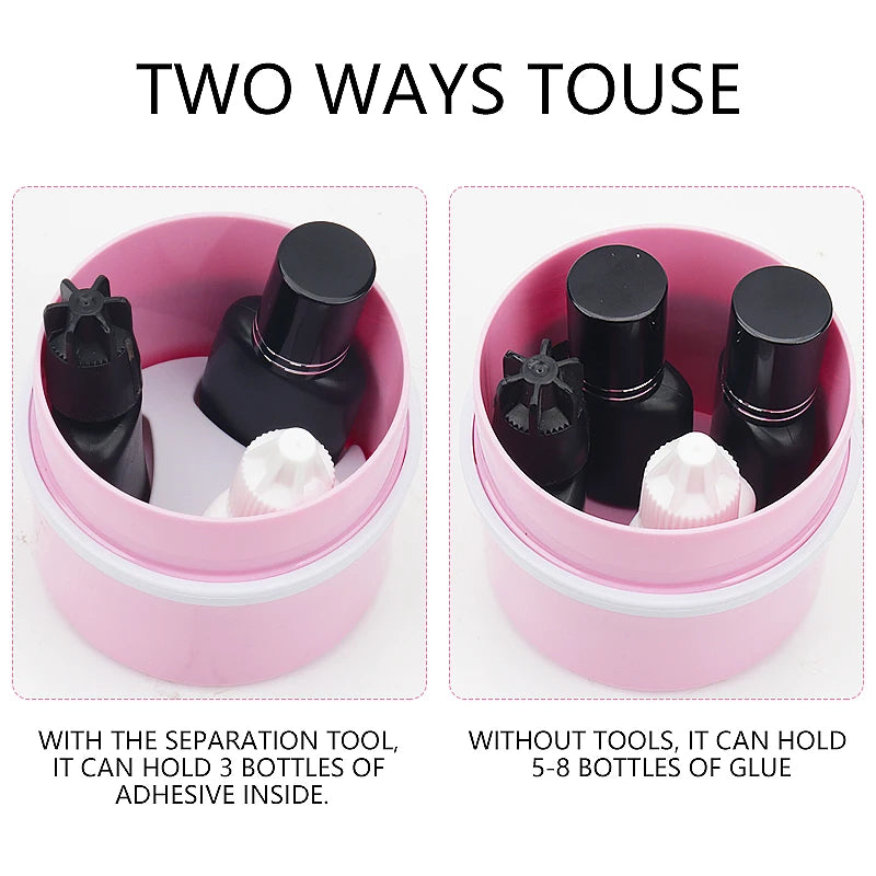 Pot de Colle pour Extensions de Cils – Contenant de Stockage pour Adhésif Lifting & Pose Individuelle