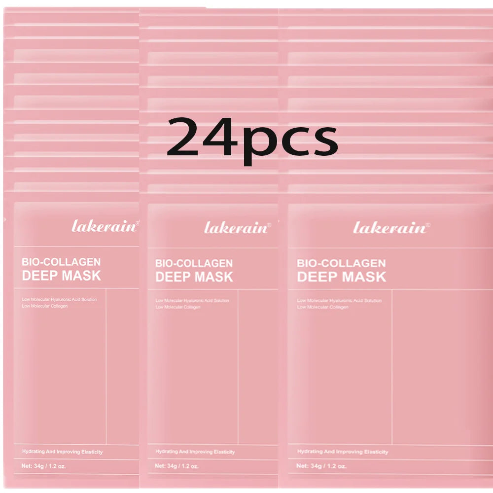 Masque Visage Bio-Collagène Profond – Soin Raffermissant & Hydratant 12 Pièces
