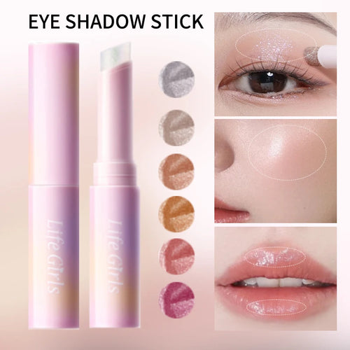 Crayon Fard à Paupières Jelly Brillant – Highlighter & Sourcils 2-en-1, Effet Nacré, Waterproof Longue Durée