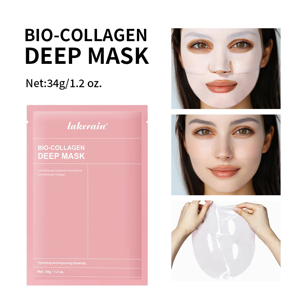 Masque Visage Bio-Collagène Profond – Soin Raffermissant & Hydratant 12 Pièces