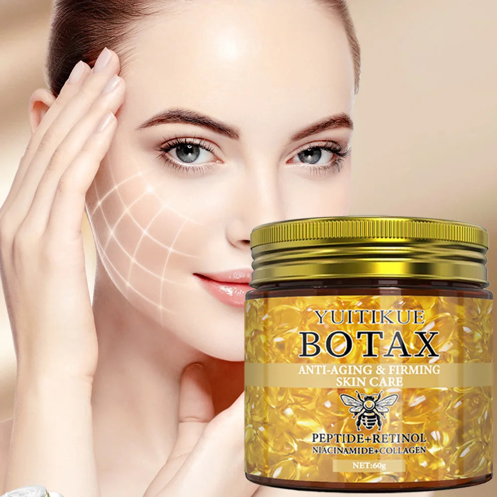 Crème Visage Effet BOTAX – Lifting Instantané Anti-Rides aux Peptides & Rétinol 60g