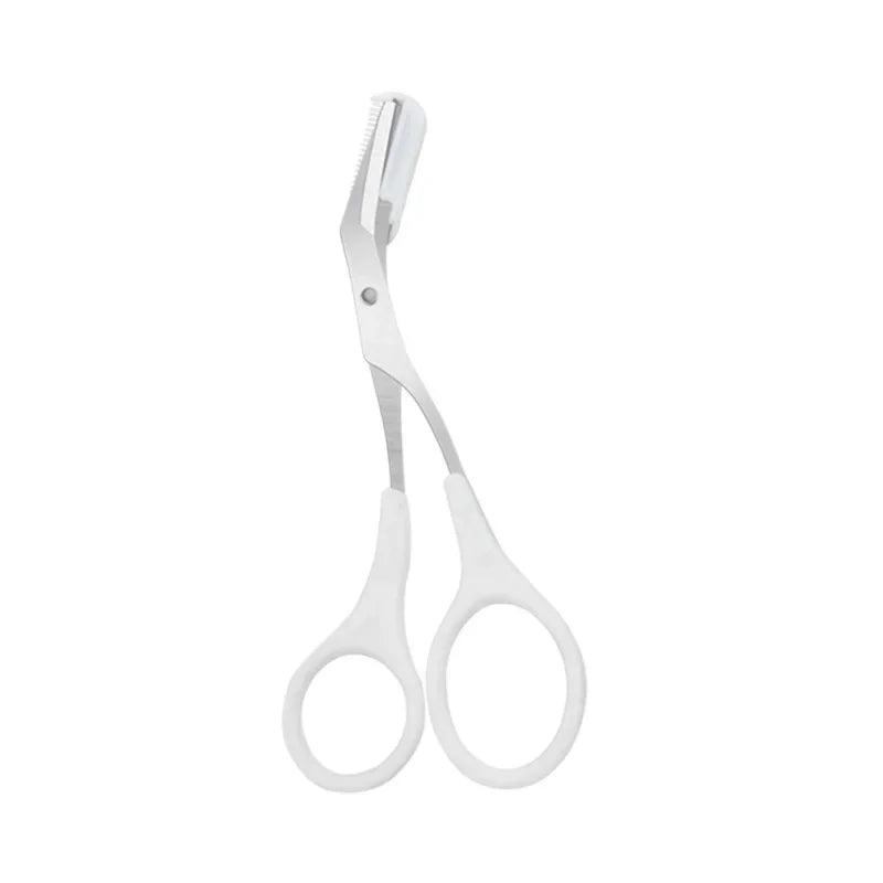 Ciseaux à Sourcils avec Peigne – Accessoires Maquillage en Acier Inoxydable pour Femmes