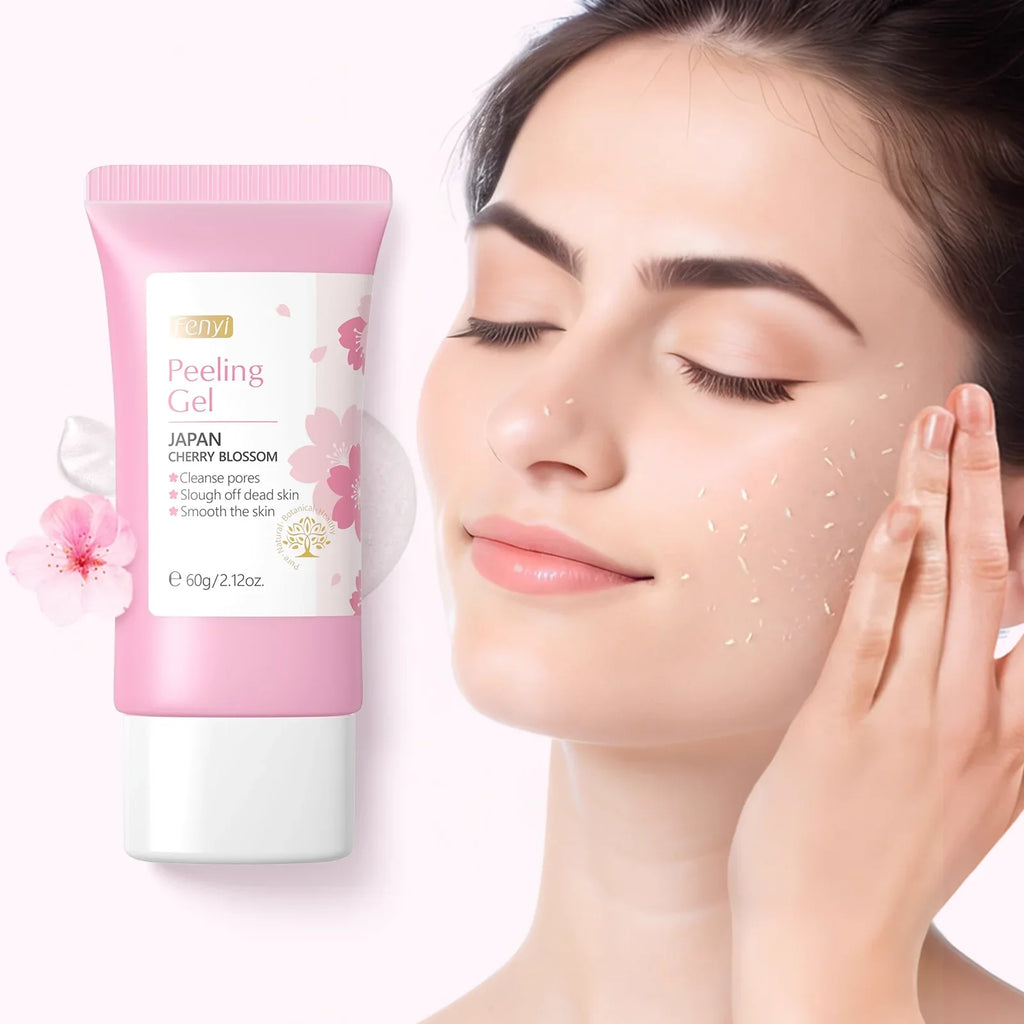 Gel Exfoliant Visage Sakura FENYI – Soin Nettoyant & Hydratant 60g