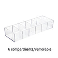 Organisateur Cosmétiques Acrylique Transparent – Boîte de Rangement Maquillage & Bijoux pour Bureau