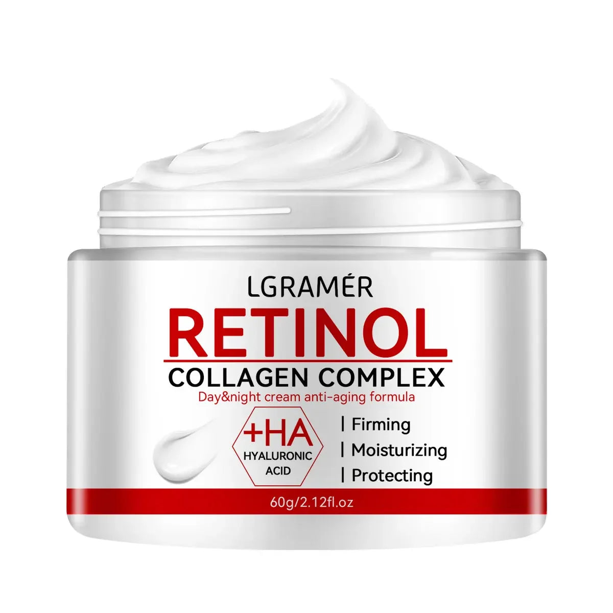 Crème Raffermissante Rétinol & Collagène – Anti-rides, Hydratante & Éclat 30g/60g