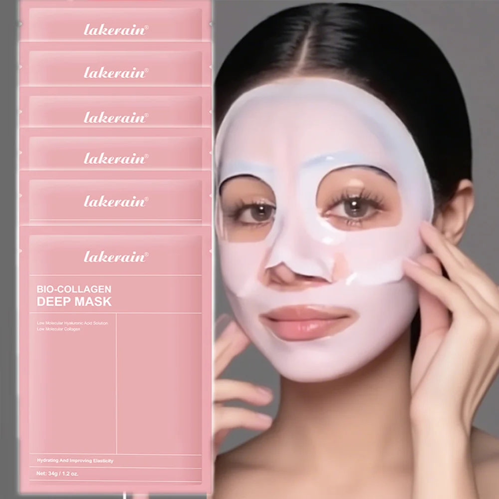 Masque Visage Bio-Collagène Profond – Soin Raffermissant & Hydratant 12 Pièces