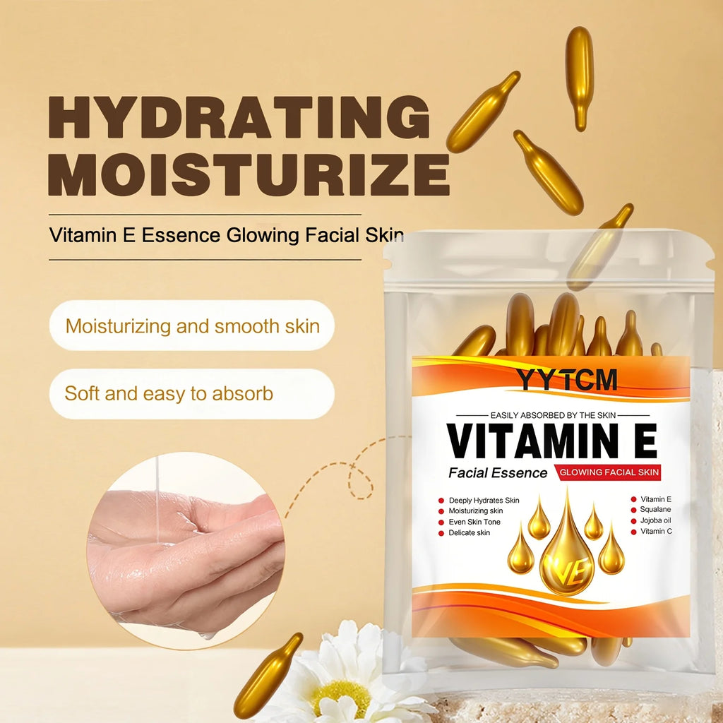 Capsules Essence Vitamine E – Hydratation Profonde & Anti-âge Visage & Corps