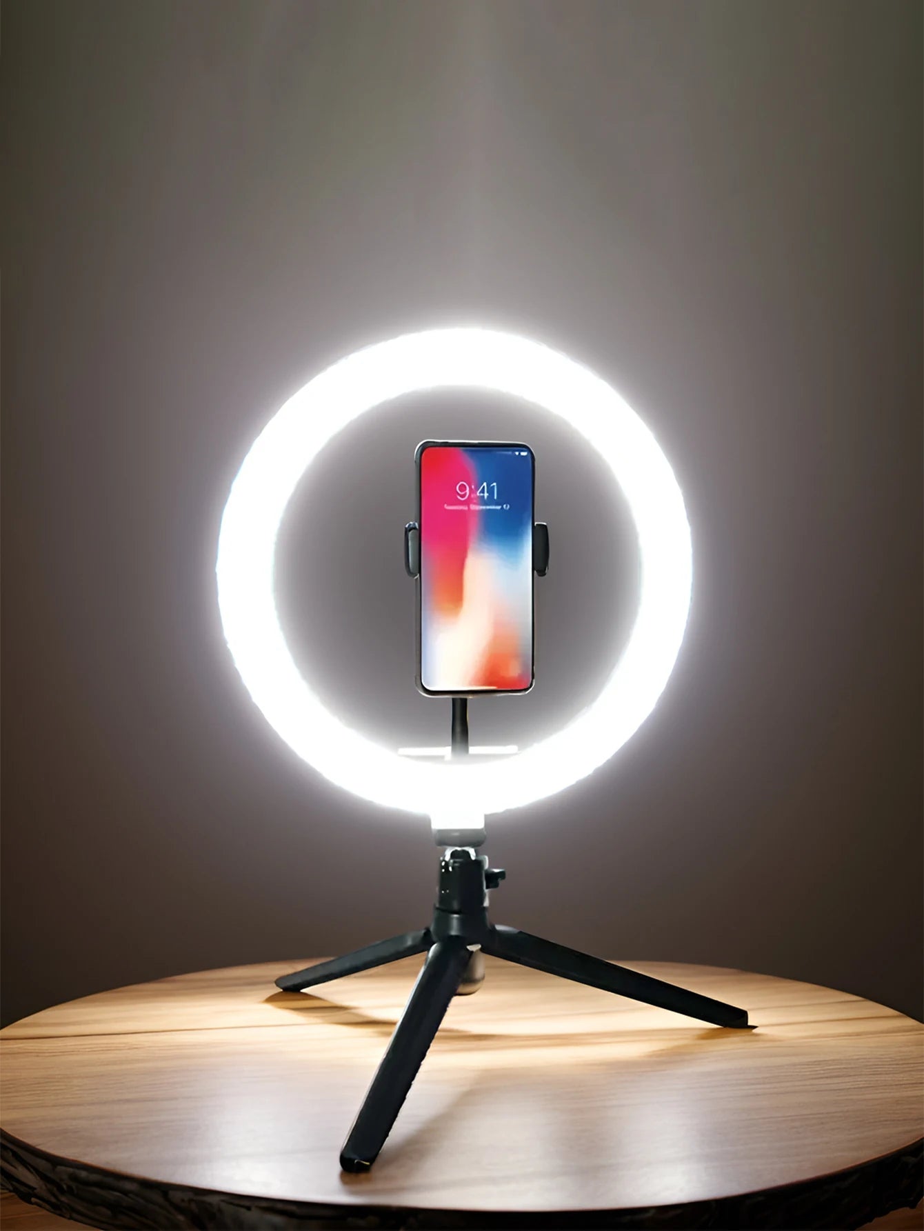 Anneau Lumineux 26 cm + Support Trépied pour Selfies et Photographie