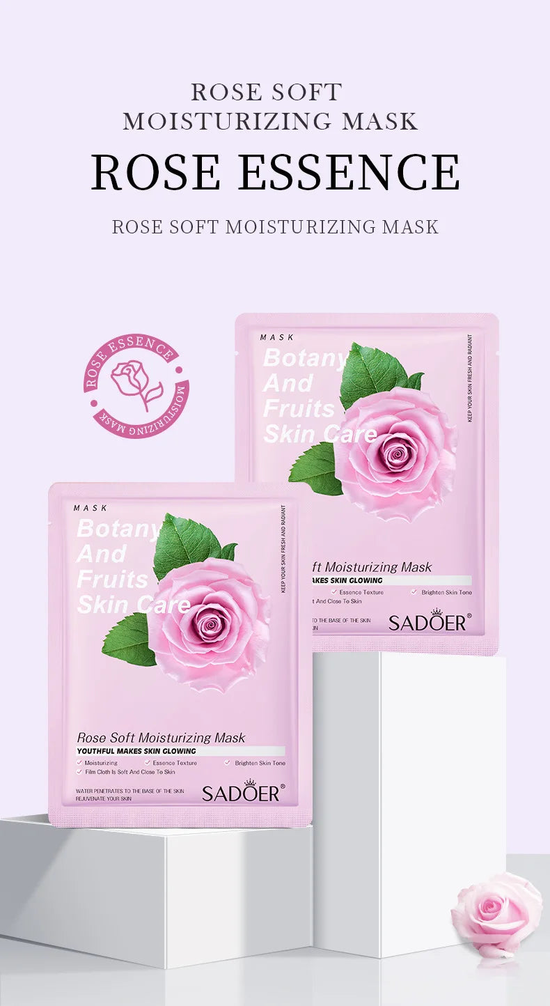 Masque Visage Plantes Naturelles – Lot de 8 Pièces Hydratant & Éclat