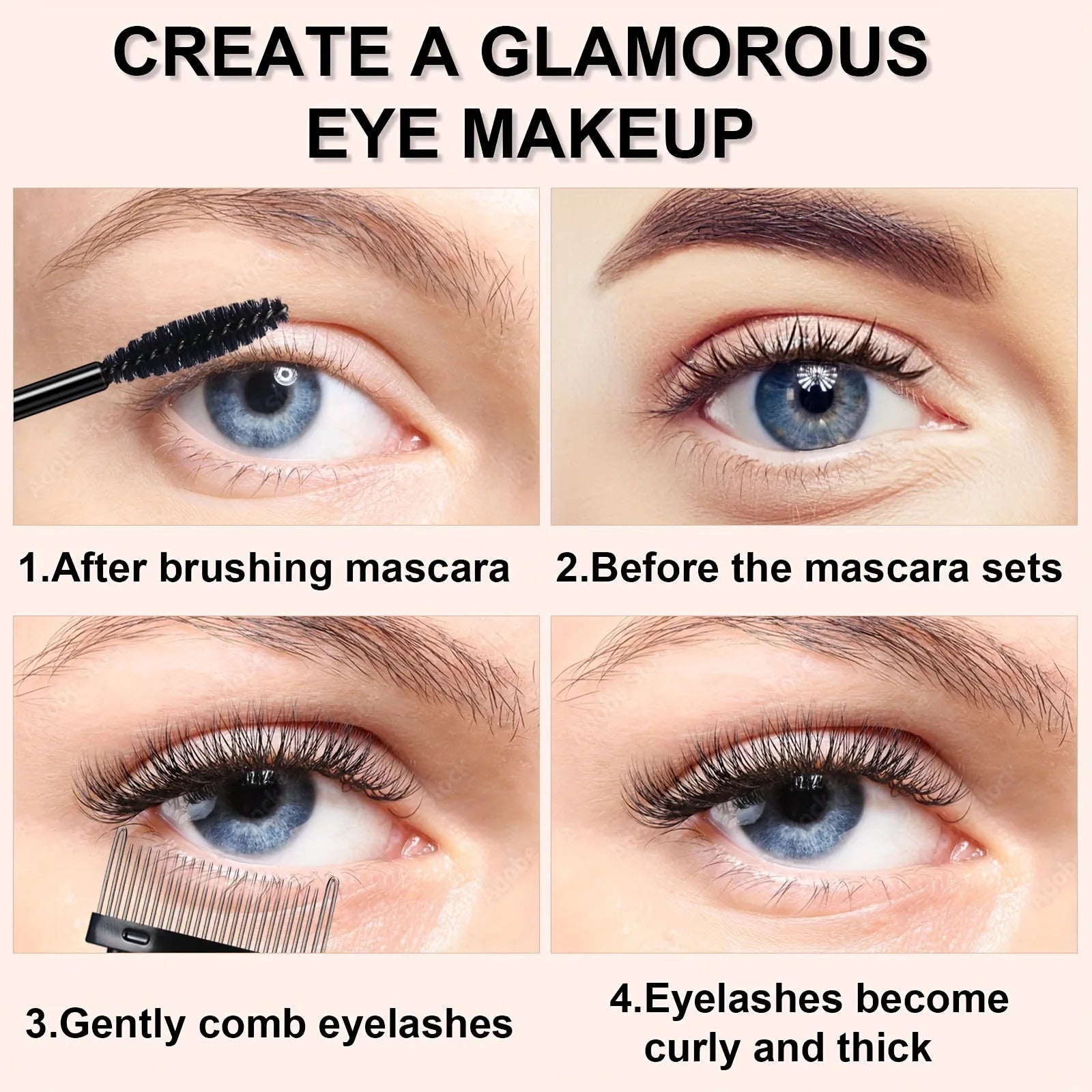 Recourbe-Cils Professionnel 11/16 Pièces avec 10 Recharges – Pince à Cils Longue Durée pour Femme