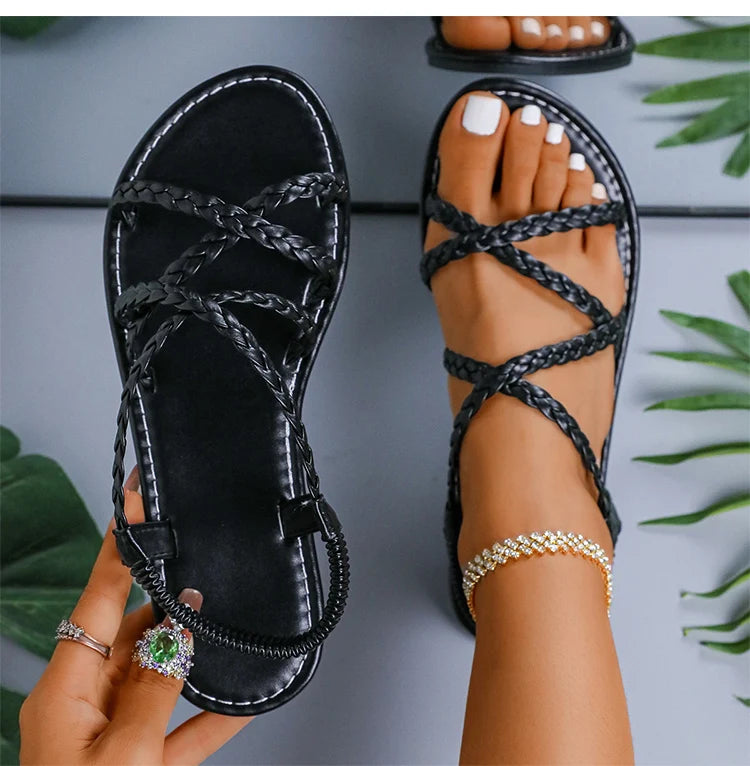 Sandales Femme Été 2025 – Plates, Sexy & Confortables pour la Plage et le Quotidien
