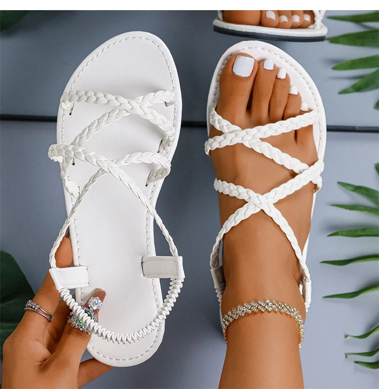 Sandales Femme Été 2025 – Plates, Sexy & Confortables pour la Plage et le Quotidien