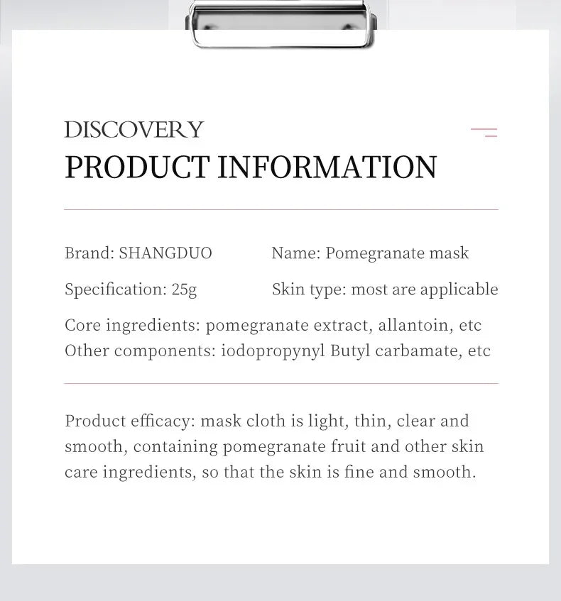 Masque Visage Plantes Naturelles – Lot de 8 Pièces Hydratant & Éclat