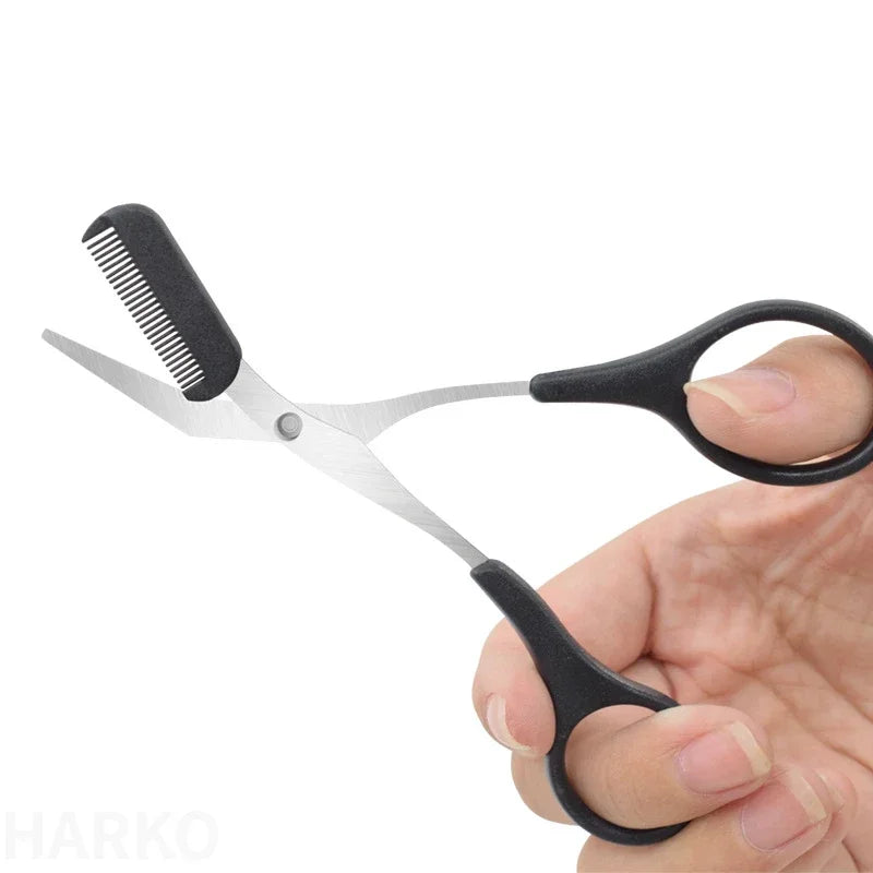 Ciseaux à Sourcils avec Peigne – Accessoires Maquillage en Acier Inoxydable pour Femmes