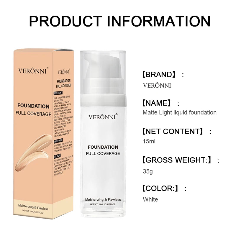Fond de Teint Liquide Blanc, Couvrance Totale Longue Durée, Formule Crémeuse pour Maquillage Gothique, Cosplay, Fini Mat