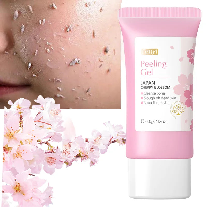 Gel Exfoliant Visage Sakura FENYI – Soin Nettoyant & Hydratant 60g