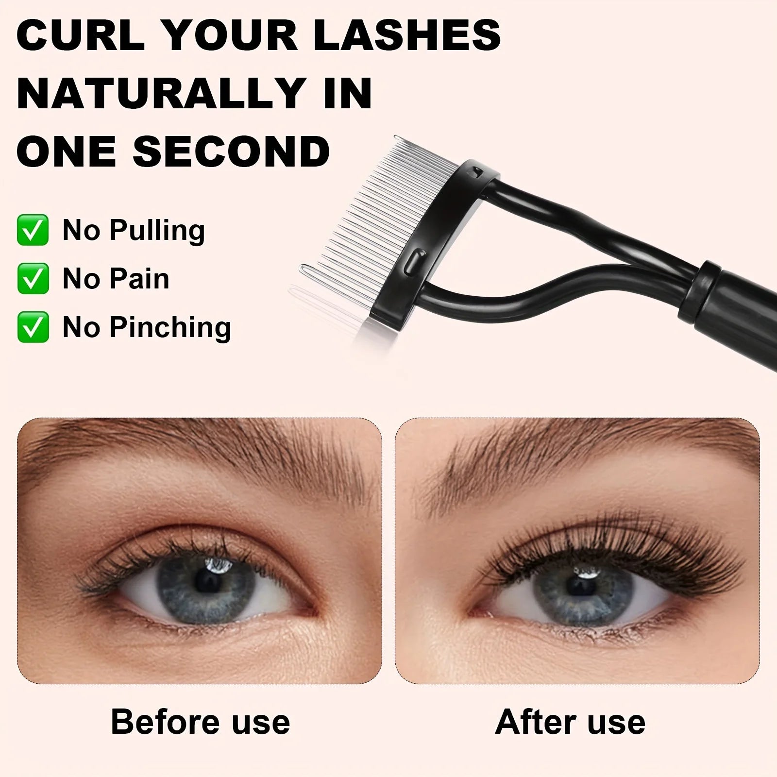 Recourbe-Cils Professionnel 11/16 Pièces avec 10 Recharges – Pince à Cils Longue Durée pour Femme