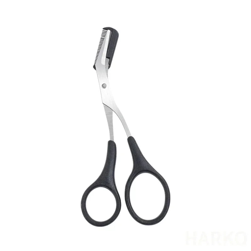 Ciseaux à Sourcils avec Peigne – Accessoires Maquillage en Acier Inoxydable pour Femmes