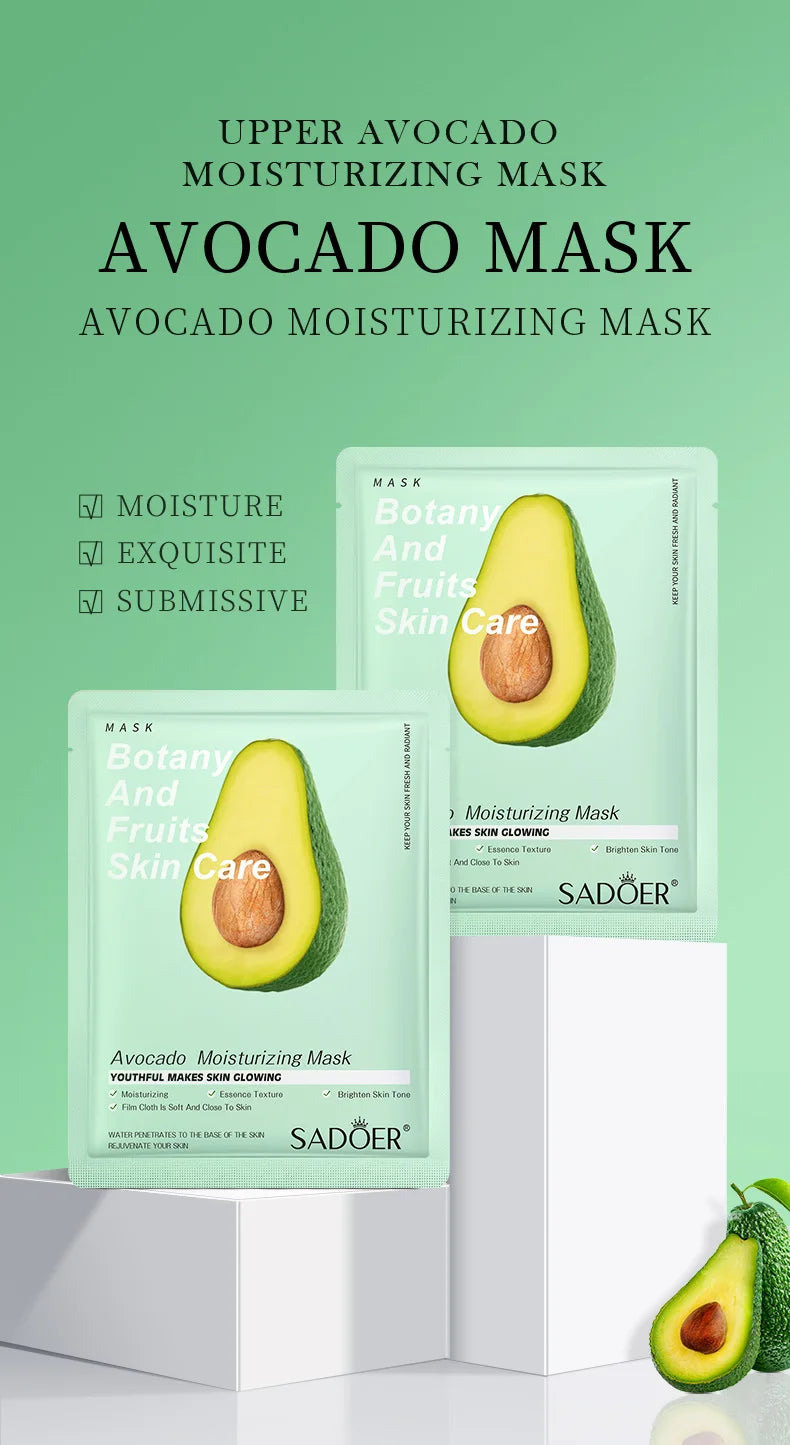 Masque Visage Plantes Naturelles – Lot de 8 Pièces Hydratant & Éclat