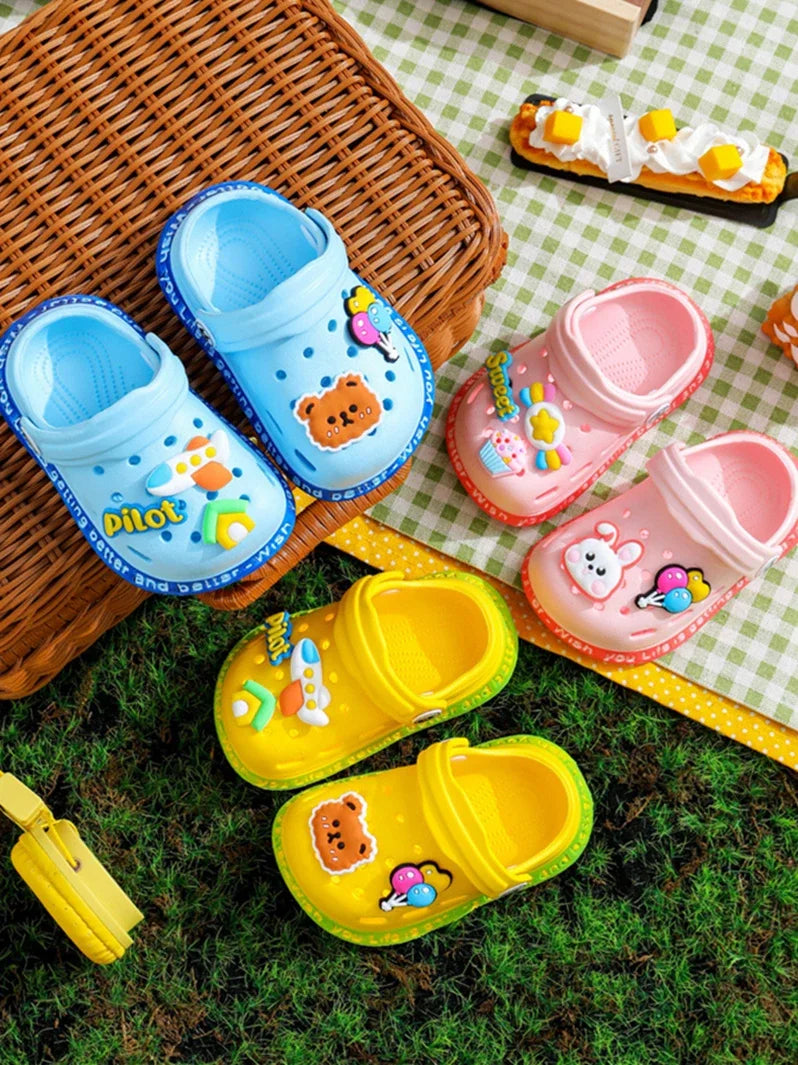 Sandales Enfant Été Cartoon – Chaussons Souples Talon Plat pour Garçons & Filles