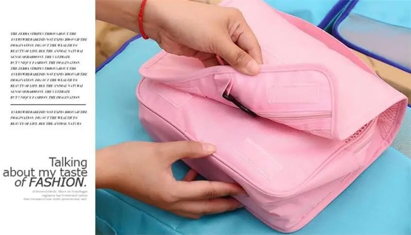 Trousse de Maquillage Voyage Femme – Pochette Imperméable avec Crochet pour Toilettes & Cosmétiques