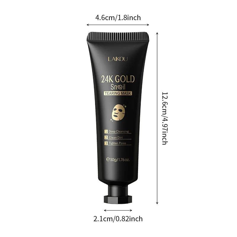 Masque Peeling Or 24K Sakura LAIKOU – Exfoliant & Éclat du Teint