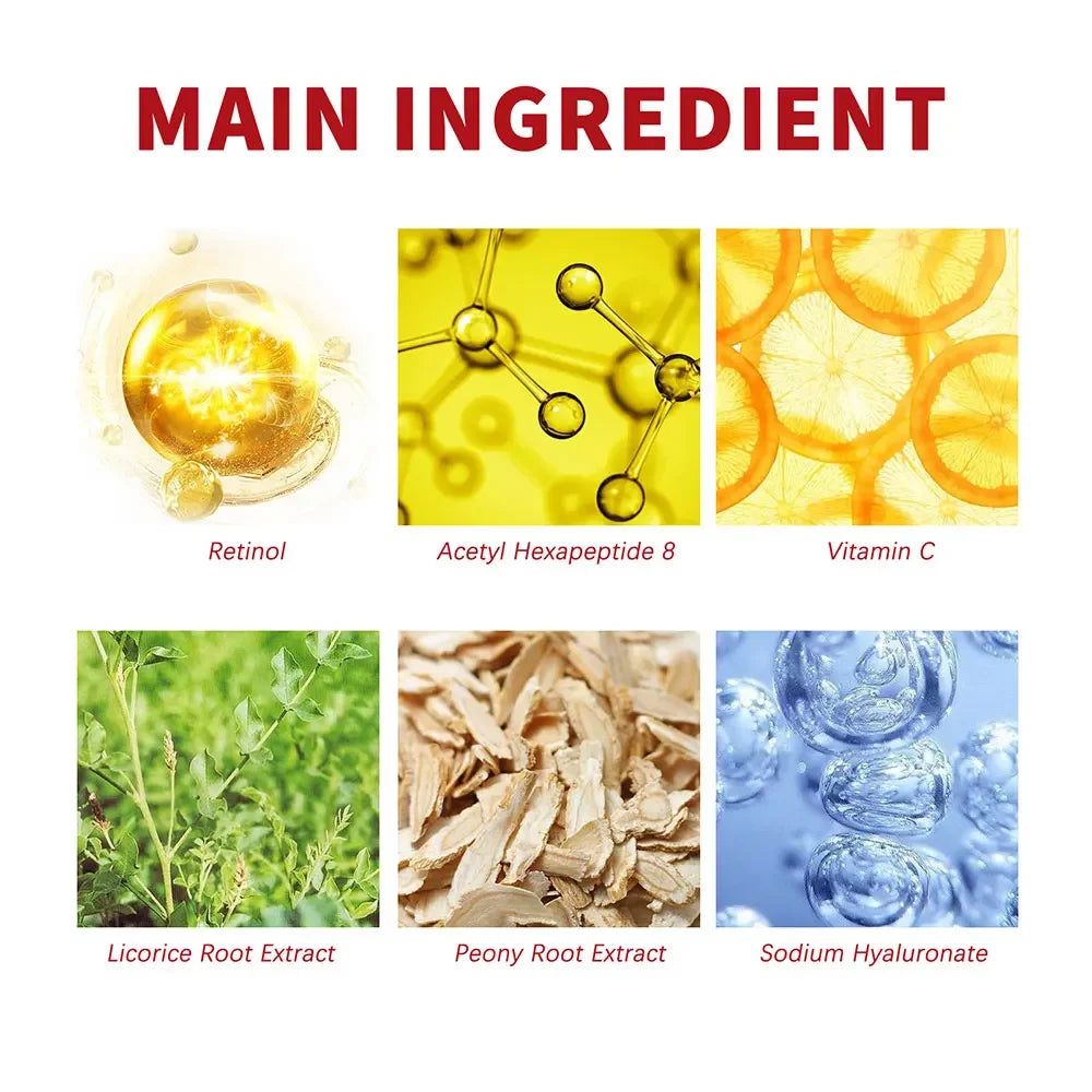 Crème Raffermissante Rétinol & Collagène – Anti-rides, Hydratante & Éclat 30g/60g