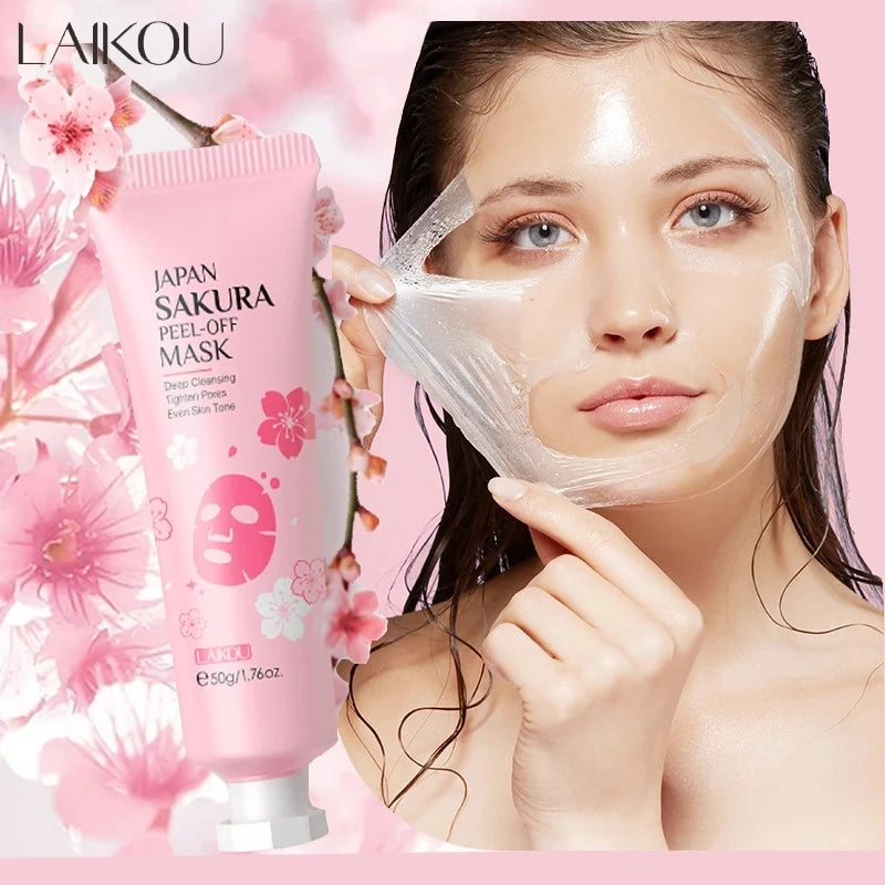 Masque Peeling Or 24K Sakura LAIKOU – Exfoliant & Éclat du Teint