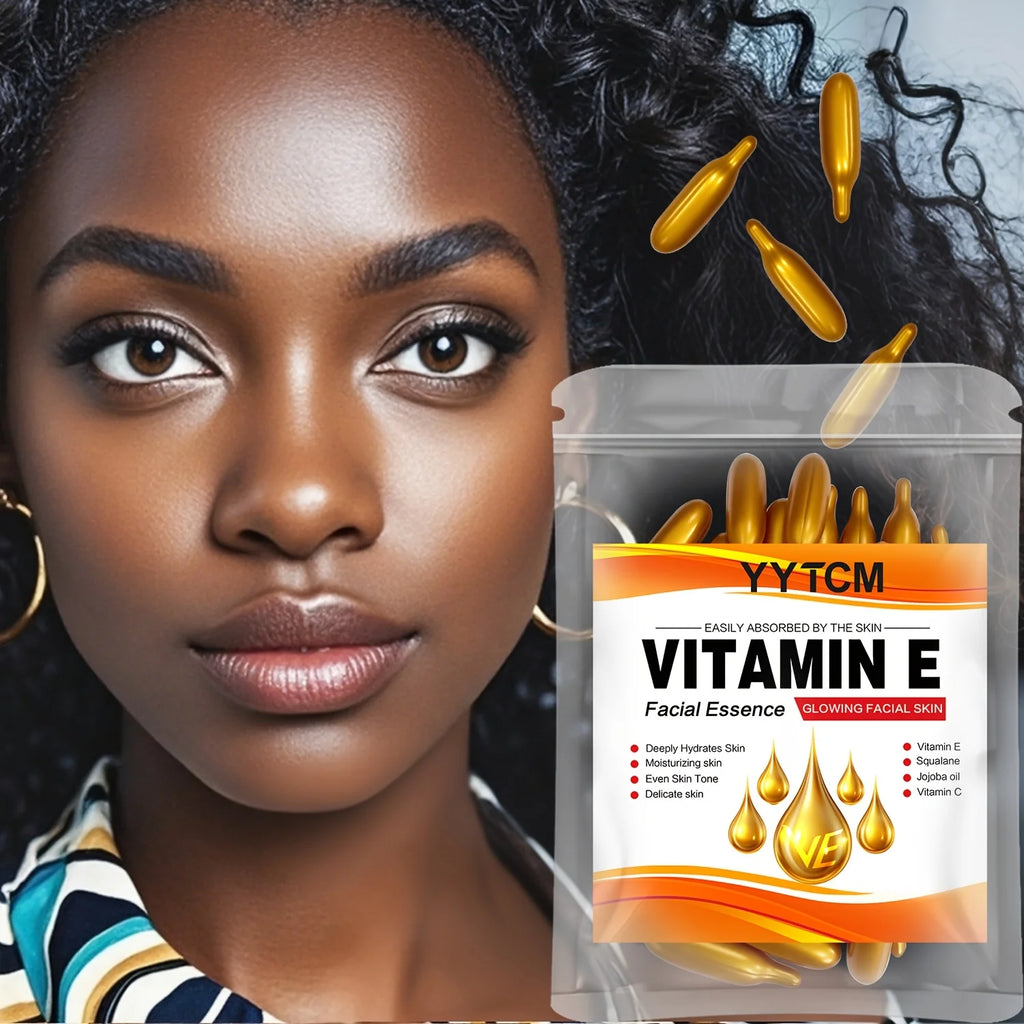 Capsules Essence Vitamine E – Hydratation Profonde & Anti-âge Visage & Corps