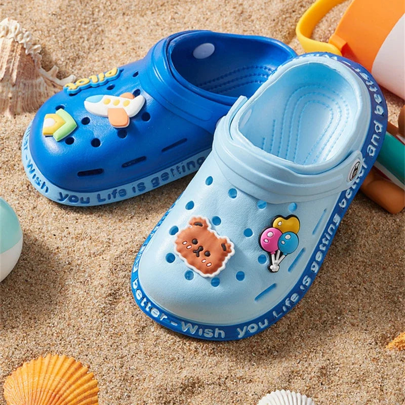 Sandales Enfant Été Cartoon – Chaussons Souples Talon Plat pour Garçons & Filles