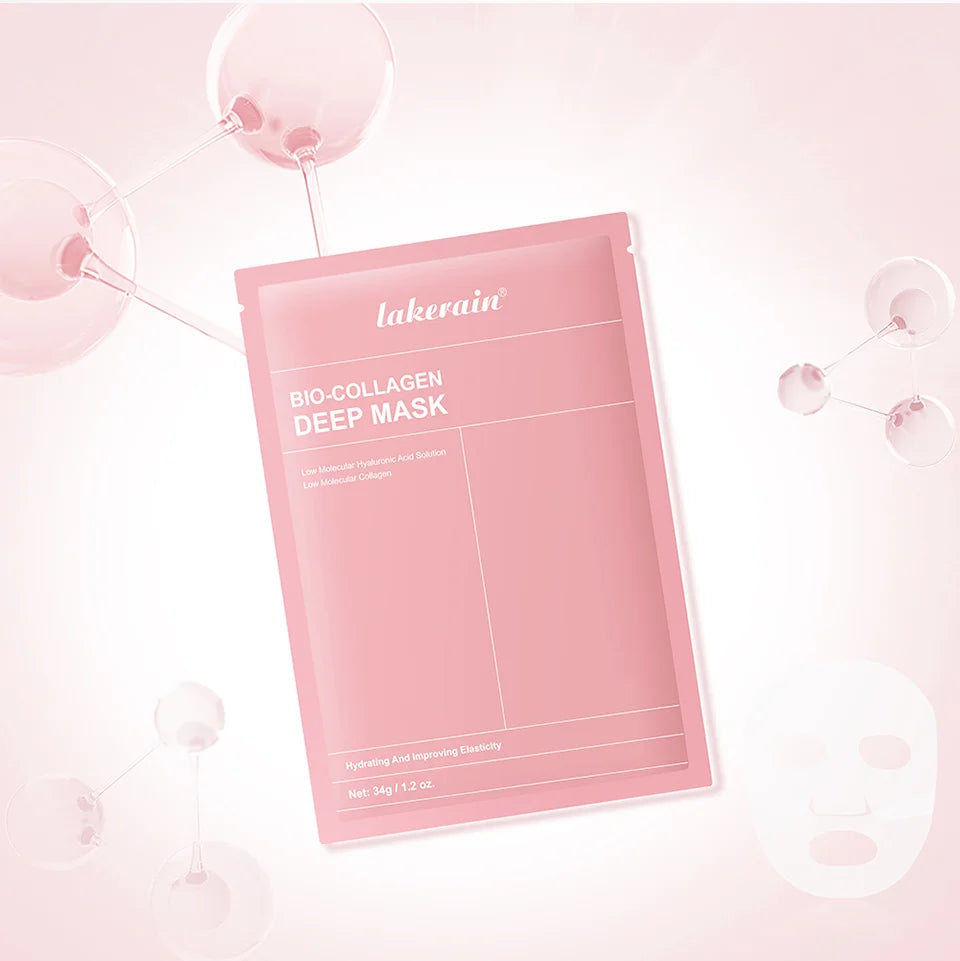 Masque Visage Bio-Collagène Profond – Soin Raffermissant & Hydratant 12 Pièces