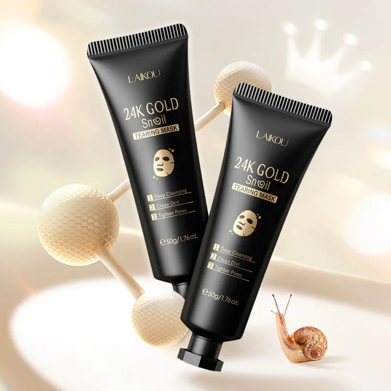 Masque Peeling Or 24K Sakura LAIKOU – Exfoliant & Éclat du Teint